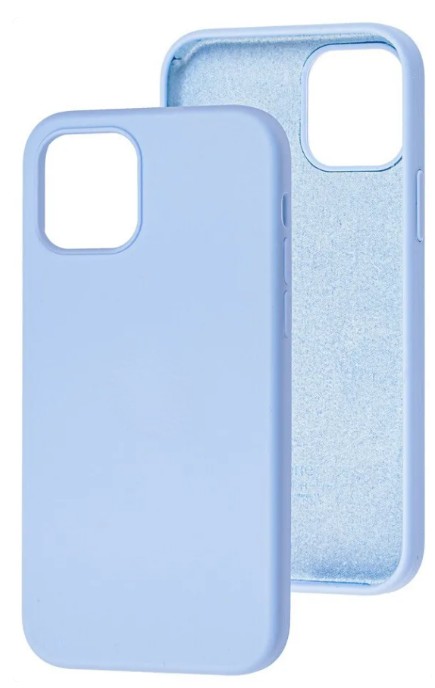 Чехол-накладка  i-Phone 14 Silicone icase  №16 голубая