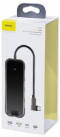 USB-C хаб Baseus 3USB/1USB-C/HDMI 4K/RJ45 (CAHUB-DZ0G) темно-серый