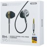 Стереонаушники с микрофоном Remax RM-595 1.2м серебристые