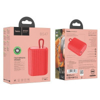 Bluetooth колонка Hoco BS47 BT5.0/1200mAh/3ч/5Вт/TF/FM красная