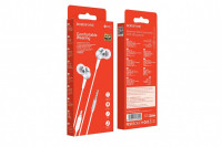 Наушники с микрофоном Borofone BM52 Revering 1.2м белые