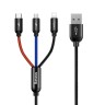 Usb Кабель-зарядка Lighting Baseus 3in1 i-Phone/Micro/Type-C CAMLT-BSY01