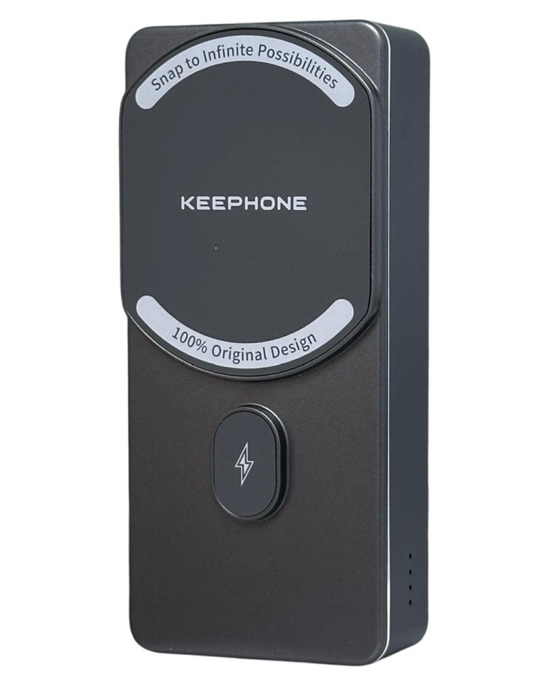 Powerbank с беспроводной зарядкой Keephone PB-37 10000mAh 1C 20W KPMAGPB-37GL серый