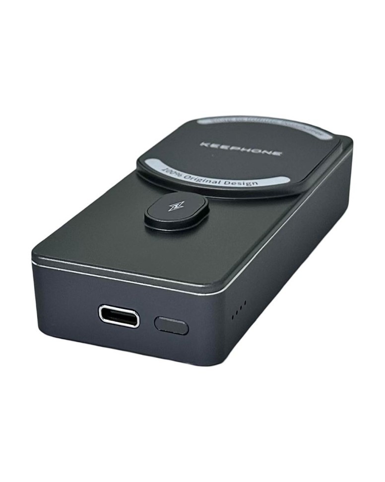 Powerbank с беспроводной зарядкой Keephone PB-37 10000mAh 1C 20W KPMAGPB-37GL серый