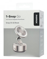 Подставка для смартфона Momax 1-Snap Go Auto Suction Magnetic Phone Stand KH20L титан