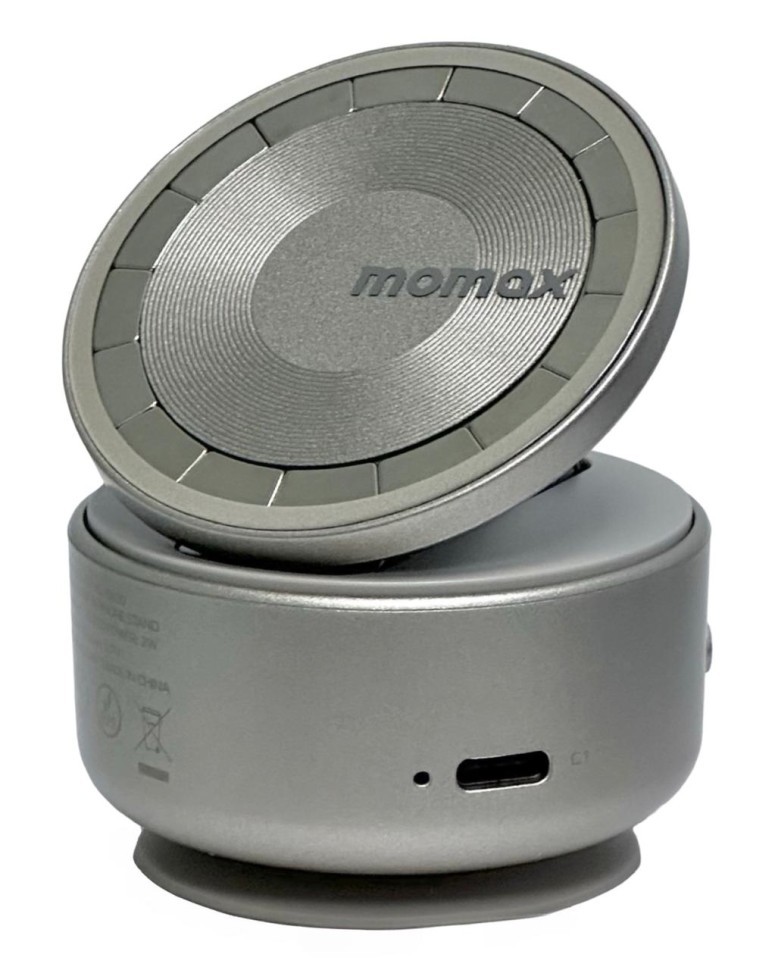 Подставка для смартфона Momax 1-Snap Go Auto Suction Magnetic Phone Stand KH20L титан