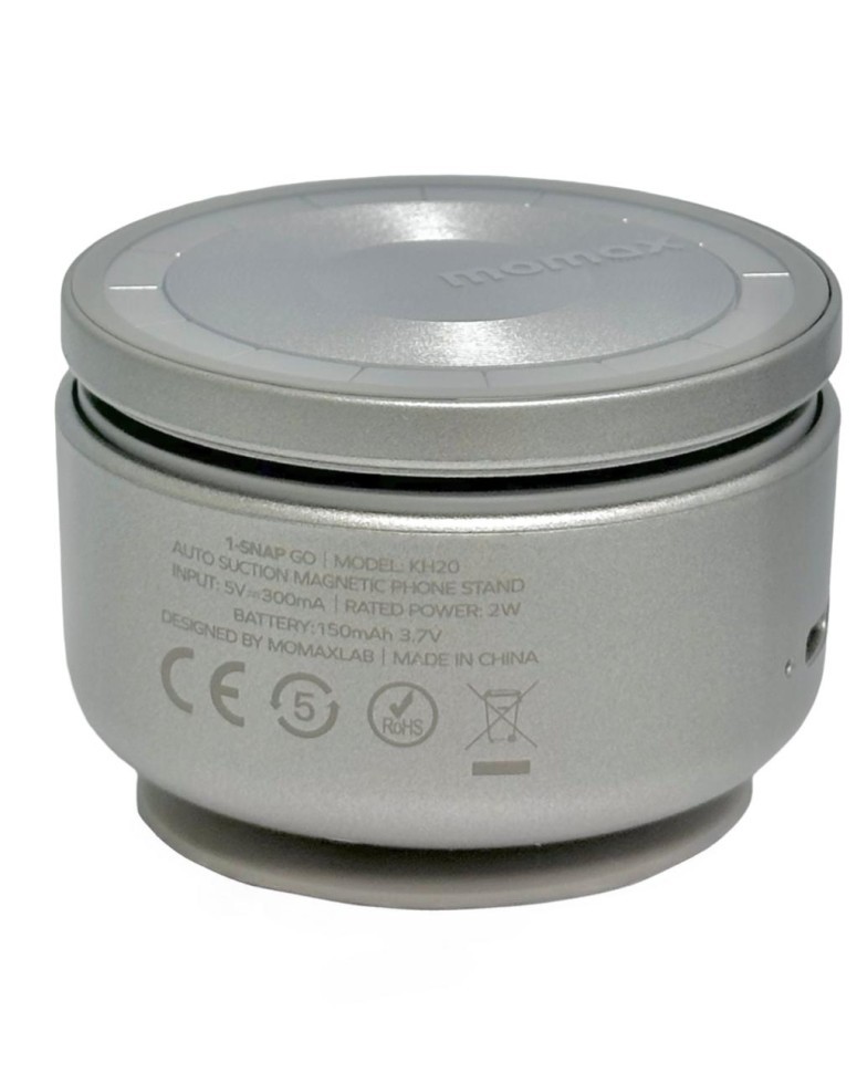 Подставка для смартфона Momax 1-Snap Go Auto Suction Magnetic Phone Stand KH20L титан