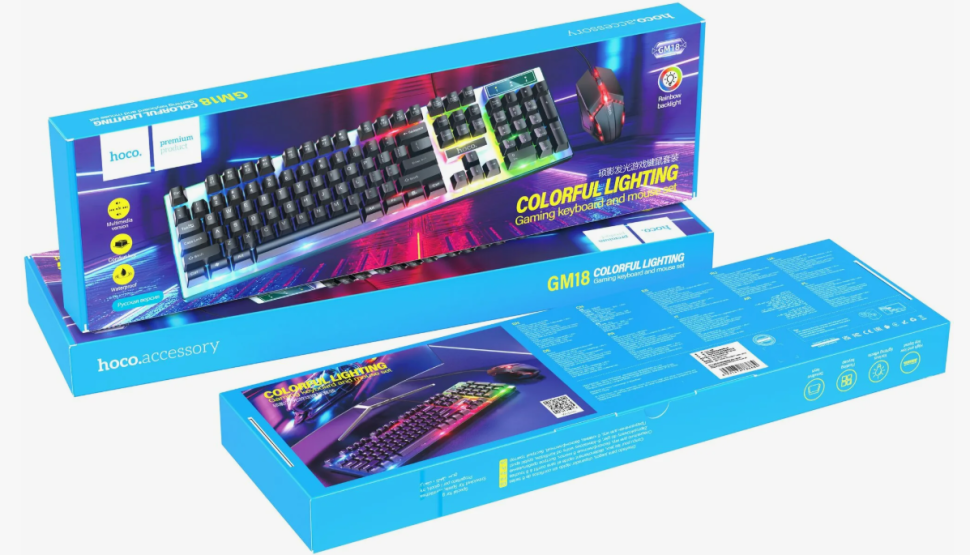 Комплект клавиатура+мышь Hoco GM18 черный