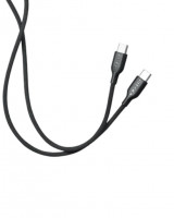 Кабель-зарядка Type-C на Type-C Pitaka Flex Braided 60W (B2304) 1.26м черный