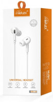 Наушники с микрофоном Mietubl MTB-L03 1.2м белые