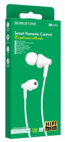 Наушники с микрофоном Borofone BM49 Player 1.2м белые