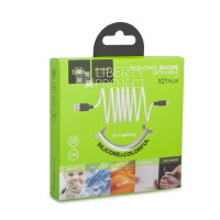 Usb Кабель-зарядка Lightning Hoco X21 Plus 2.4A 2м мягкий силиконовый белый