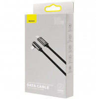 Кабель-зарядка Type-C на Type-C Baseus 100W 2м (CATCS-A01) чёрный угловой