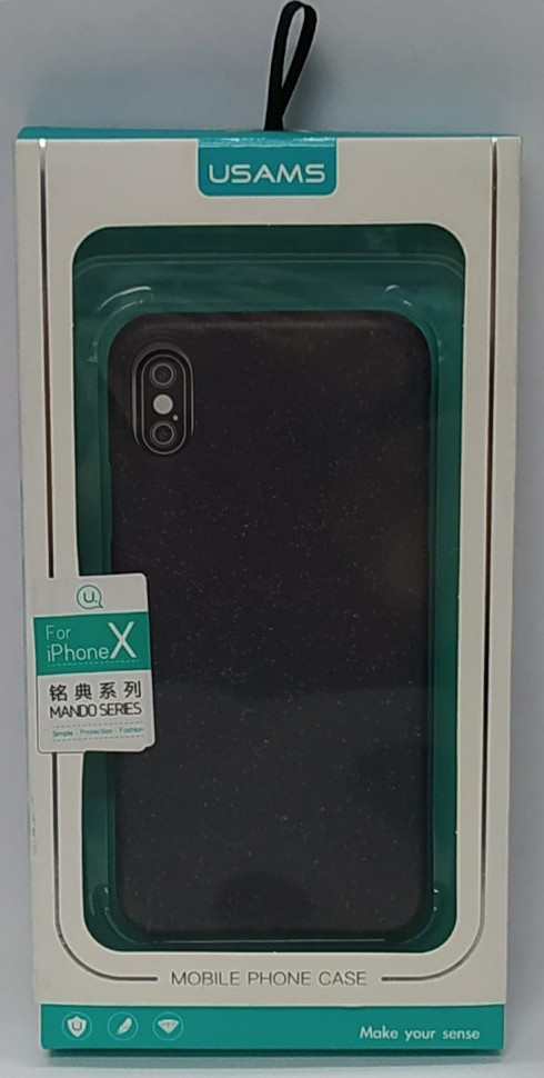 Накладка для i-Phone X Usams Mando силиконовая серая