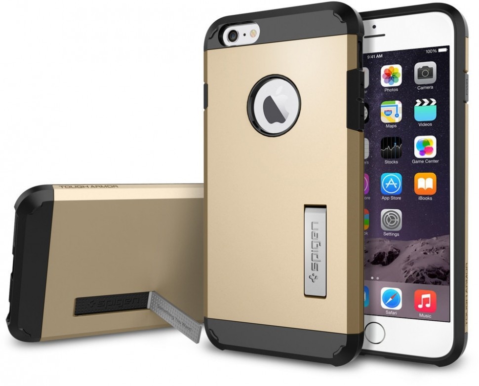 Чехол Spigen для i-Phone 6 Plus " Tough Armor Series SGP10916 шампань