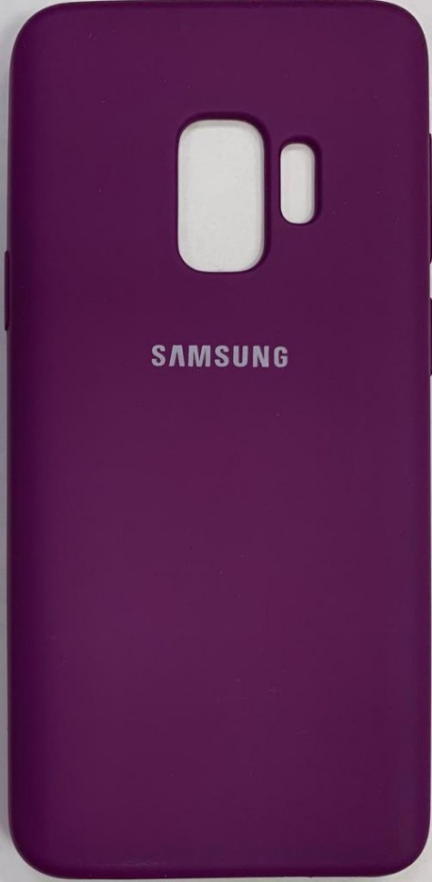Накладка для Samsung Galaxy S9 Silicone cover сиреневая