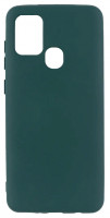 Накладка для Samsung Galaxy A21S Silicone cover болотная