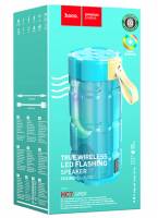 Bluetooth колонка Hoco HC7 BT5.0/2400mAh/4ч/10Вт/TF/FM/USB/AUX бирюзовая