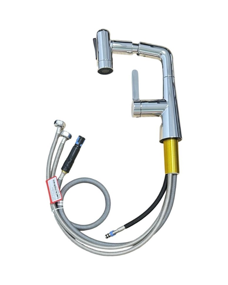 Выдвижной кухонный смеситель Xiaomi Mijia Pull-Out Basic Faucet S1 MJCLSMPLT01DB серебристый