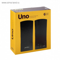 Акустическая система 2.0 Perfeo Uno (PF_4392) 2х0,5Вт пластик черная