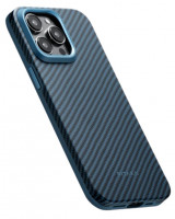Накладка для i-Phone 15 Pro 6.1&quot; Pitaka MagEZ Case Pro 4  Protective Yet Slim синий, кевлар(арамид)