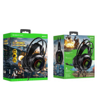 Стереонаушники Полноразмерные Borofone BO103 Surpass gaming 1.2м черный