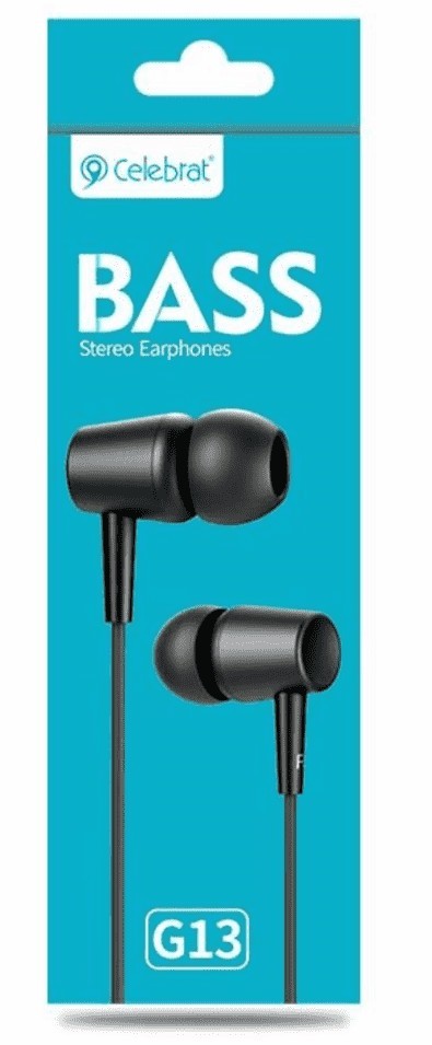 Наушники с микрофоном Celebrat G13 1.2м черные