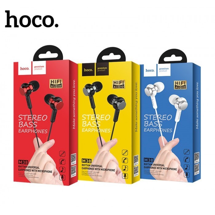 Стереонаушники Hoco M38 с микрофоном серые