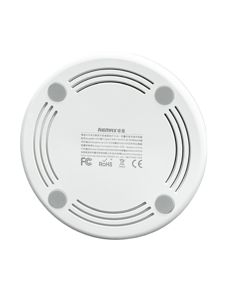 Беспроводное зарядное устройство 3in1 смартфон/Watch/AirPods Remax RP-W90 22Вт белое