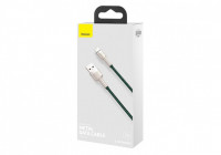 Usb Кабель-зарядка Lightning Baseus Cafule Metal 2.4A 1м (CALJK-A06) зеленый
