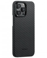 Накладка для i-Phone 15 Pro 6.1&quot; Pitaka MagEZ Case Pro 4 Protective Yet Slim черно-серый, кевлар