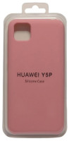 Накладка для Huawei Y5P Silicone cover розовая