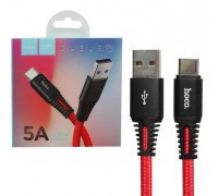 Usb Кабель-зарядка Type-C Hoco X22 1м 5A красный