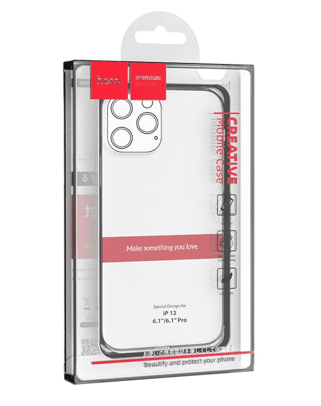 Накладка для i-Phone 12/12 Pro 6.1" Hoco Light силикон прозрачный