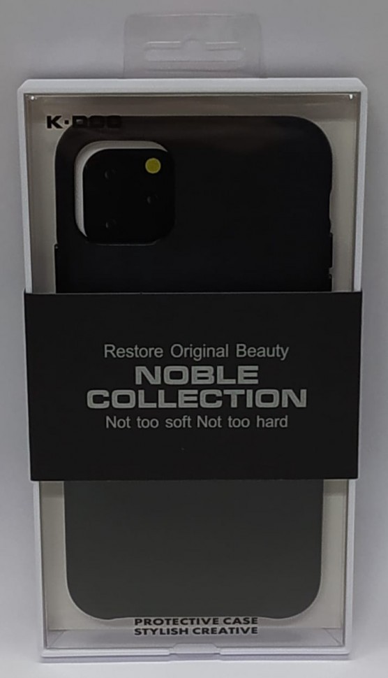 Накладка для i-Phone 11 Pro Max K-Doo Noble кожаная черная