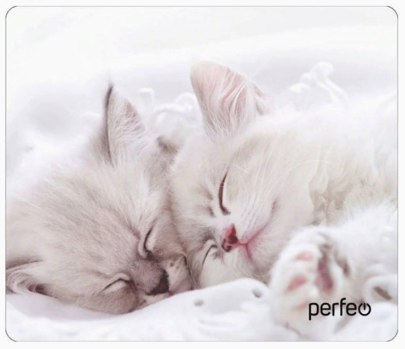 Perfeo Коврик для компьютерной мыши "Cat", Рис.10 (340*280*4 мм), ткань+резиновое основание