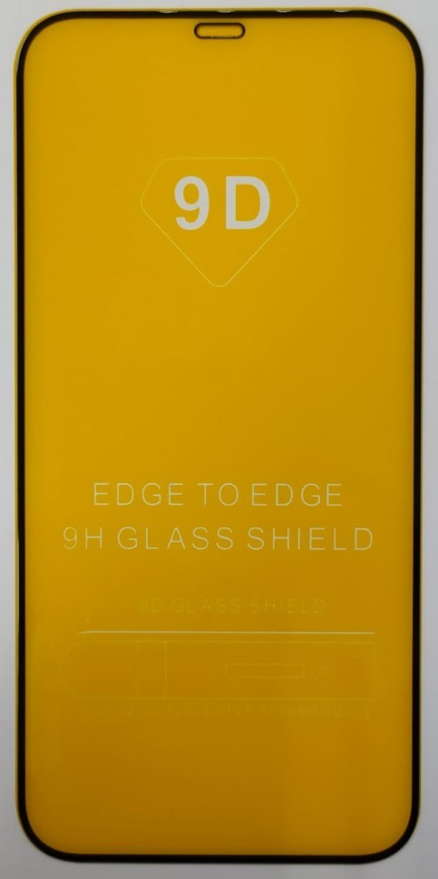 Защитное стекло для i-Phone 12 Pro 6.1" 9D чёрное