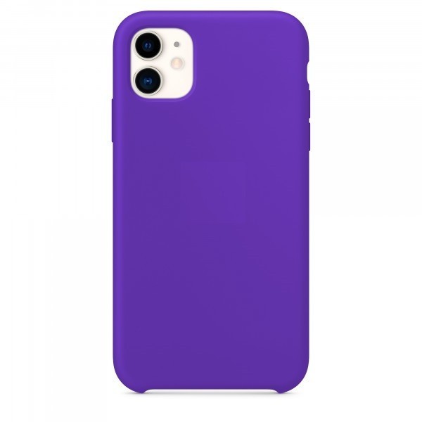 Накладка для i-Phone 13 Pro Silicone icase под оригинал, камера закрыта №45 фиолетовая