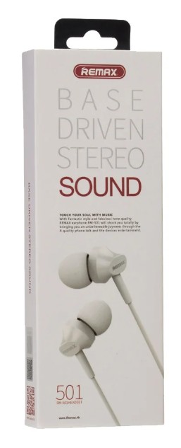 Стереонаушники с микрофоном Remax RM-501 белые