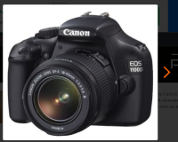 Фотоаппарат Canon EOS 1100D Kit EF-S 18-55mm f/3.5-5.6 IS II, черный