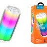 Bluetooth колонка Hoco Colorful TWS Speaker HC8 BT5.0/1800mAh/4ч/10Вт/TF/FM/USB/AUX белая