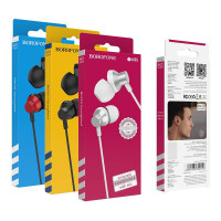 Наушники с микрофоном Borofone BM35 Farsighted 1.2м серебристые