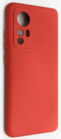 Накладка для Xiaomi Mi 12T Silicone cover без логотипа красная