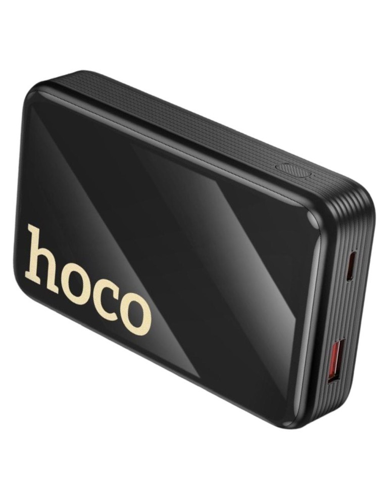 Powerbank Hoco Q37A 20000mAh 22.5W+PD20W 1USB/1C с проводом Type-C/Lightning черный Powerbank Hoco Q37A 20000mAh 22.5W+PD20W 1USB/1C с проводом Type-C/Lightning черный