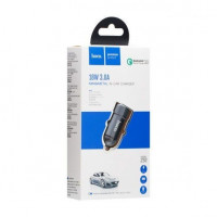 Автомобильное заряд. устр. Hoco Z32 1USB 3A 18W QC3.0 серое