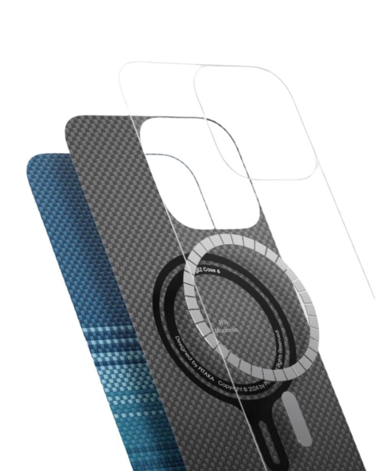 Накладка для i-Phone 16 Pro 6.3" Pitaka Tactile Woven case (Moonrise)