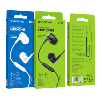 Наушники с микрофоном Borofone BM51 Hoary 1.2м черные