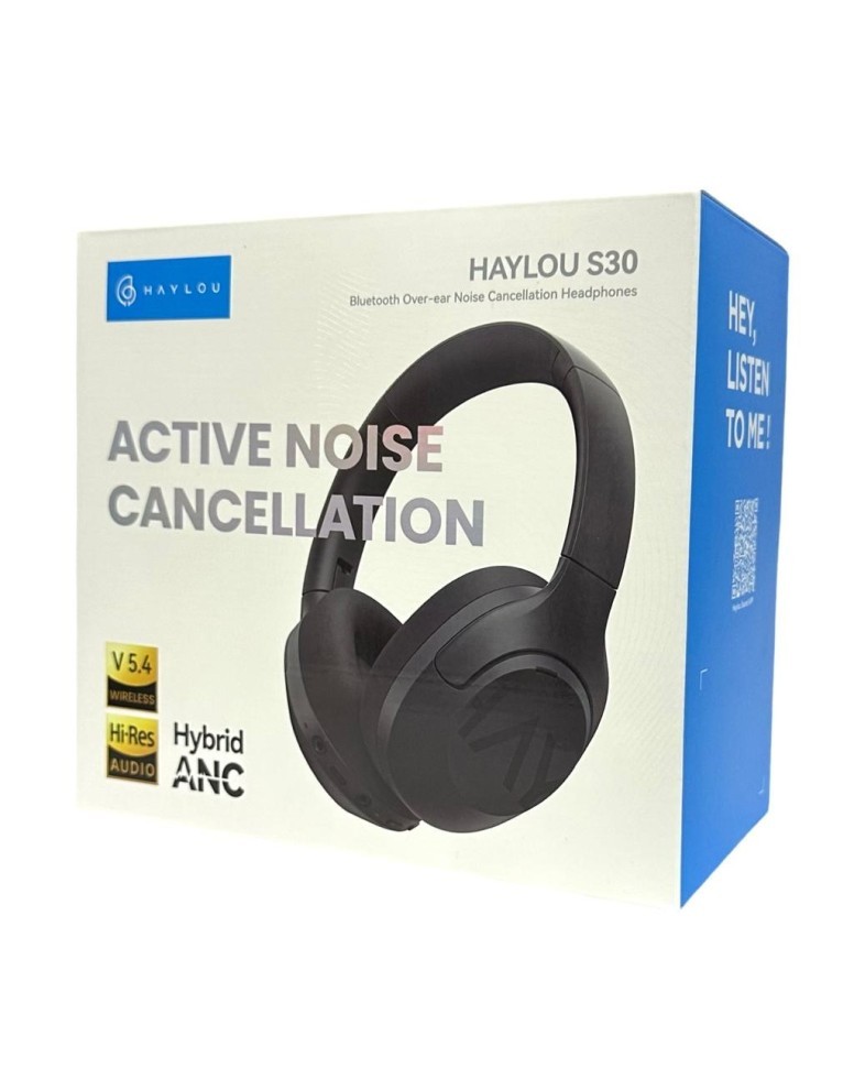 Стереонаушники Bluetooth полноразмерные Haylou S30 ANC синие