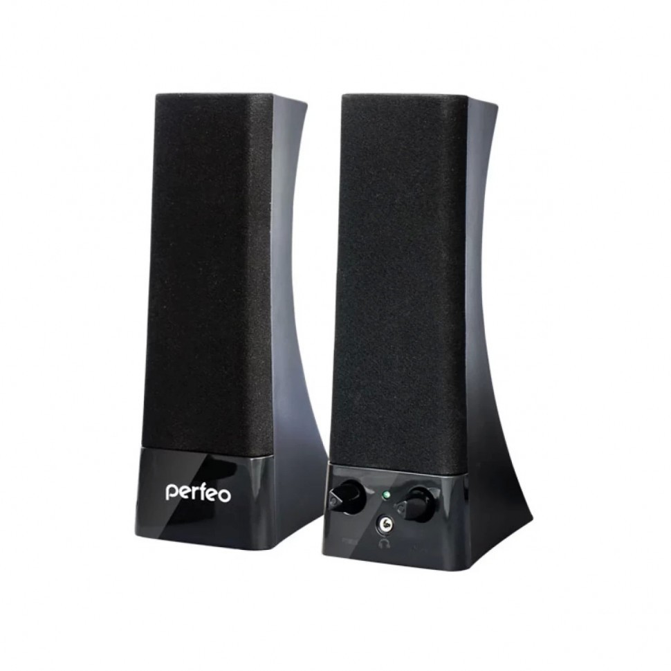 Акустическая система 2.0 Perfeo Tower (PF-4325) 2х2,5Вт пластик черная