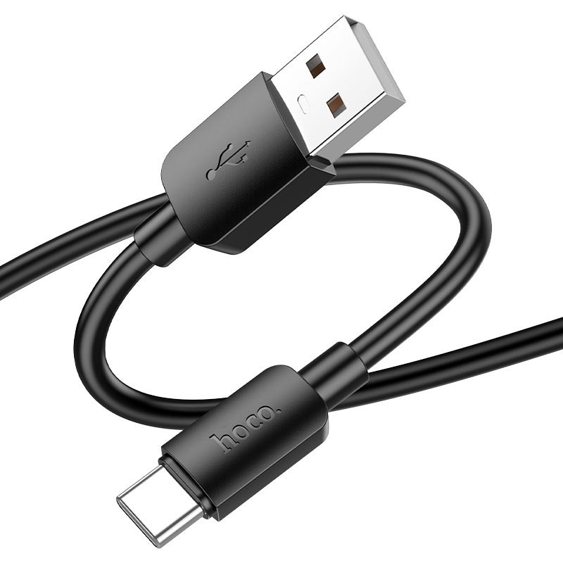 Usb Кабель-зарядка Type-C Hoco X96 27W 3A 1м силиконовый черный